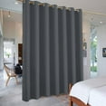 thumbnail image 4 of Topchances Outdoor Extra Wide Blackout Curtains, 1 Panel, 100'' x 84" Inches, Grey, 4 of 16
