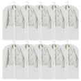 thumbnail image 4 of 5 Pcs Sacs Anti-Éclaboussures pour Vêtements avec Fermeture Éclair Lavables Réutilisables Suspendus de Protection Robe Vêtements Sac de Rangement Housse de Vêtements Sac à Vêtements Transparent pour Rangement et Organisation Domestiques, 4 of 8