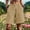 Khaki, variant on Women’s Cuffed Wide-Leg Linen Bermuda Shorts, Elastic-Waist Washed-Blend Cut for Bayfront Leisure Casual Strolls Purple S