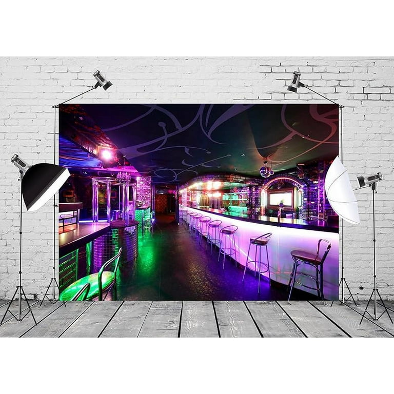 BELECO 5x3ft Fabric Luxury Night Club Bar Backdrop For