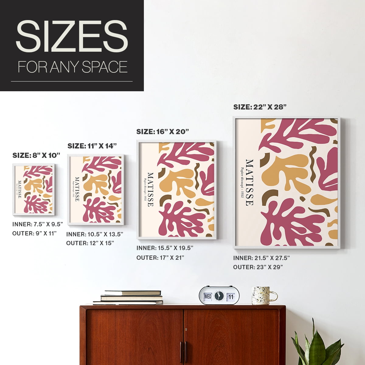Matisse CCXLVII in Solid Wood 11 x 14 Framed Print