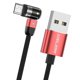 thumbnail image 4 of Cable USB de carga magnético trenzado de 540 degree con luz LED frontal de 360 degree y 180 degree rojo 05 m Micro USB, 4 of 7