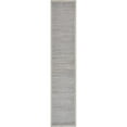 thumbnail image 1 of LR Resources TABLE18019MCH1468 Bordered Light Gray Table Runner, 1 of 1