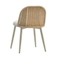 thumbnail image 3 of Pemberly Row Handmade Contemporary Cream Outdoor Dining Chair, 3 of 6