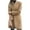 Khaki, variant on LoyisViDion Coat Women Wool Coat Trench Jacket Ladies Warm Long Overcoat Outwear W Wine 6(M)