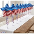 thumbnail image 2 of PMU 9 Inch Pre-Inflated Patriotic Star American flag Balloon with Stick, 4th of July Balloons, Independence Day Decorations, Patriotic Decorations,USA Mylar Balloons, Red White Blue, (1/Pkg) pkg/1, 2 of 9