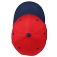 thumbnail image 4 of Plain Baseball Dad Cap Adjustable Size for Running Workouts and Outdoor Activities Red/Navy, 4 of 6