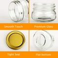 thumbnail image 3 of 150ml Mason Jars,Clear Glass Jars with Lids,Small Spice Jars for Herb,Jelly,Jams,Wedding Favors,Shower Favors,Baby Foods (12PCS), 3 of 6