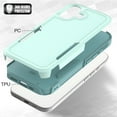 thumbnail image 3 of ELEHOLD Case for iPhone 17, Shockproof Dual Layer Case Hybrid Cover, Non-Slip Grip,Mint, 3 of 6