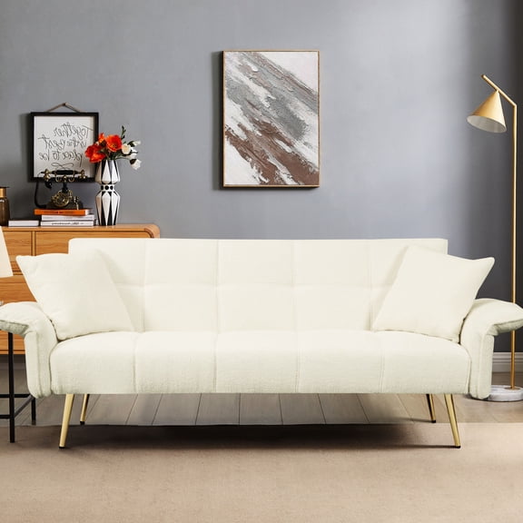 Simple Assembly, 2 - Seat Capacity - Futon Sofa Bed for Home Use
