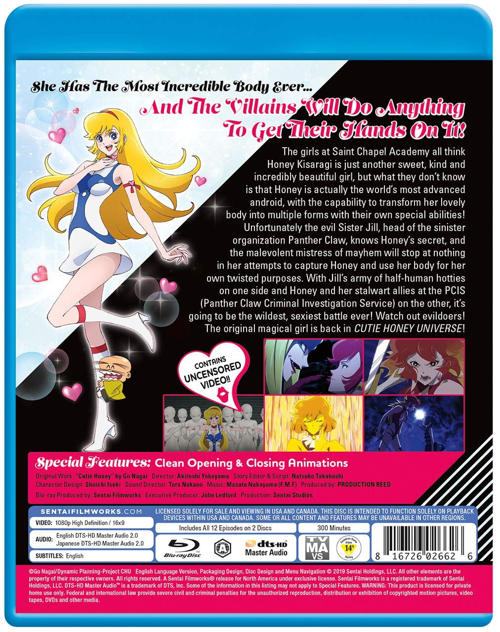 Cutie Honey Universe (Blu-ray), Sentai, Anime - Walmart.com