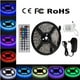 thumbnail image 1 of Inteprter Cinta LED 5M 5050 RGB SMD Tira de luces LED multicolor Control remoto infrarrojo no impermeable 44 teclas Fuente de alimentación 12V Decoración Iluminación navideña Inteprter HA017910-00, 1 of 6