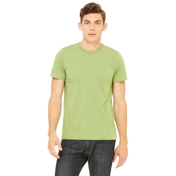 Unisex Jersey Short Sleeve Tee , 3001CVC , Heather Green , XX-Large