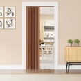 thumbnail image 2 of Techni Home Loft Series 48" W Premium Double Walled Foldable Accordion Doors, Walnut, 2 of 8