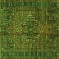 thumbnail image 1 of Ahgly Company Indoor Square Persian Green Traditional Area Rugs, 4' Square, 1 of 1