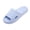 Sky Blue, variant on Unisex Couple Side Cutout Diagonal Texture PVC Slides Thick Cushioned Soft Sole Fast Drying Non Slip Waterproof All Season Indoor Outdoor Bathroom Casual House Slippers