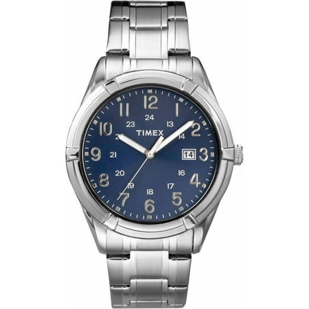 Timex Men's Easton Avenue Watch, Silver-Tone Stainless Steel Bracelet