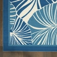 thumbnail image 4 of Nourison Sun N' Shade Indoor/Outdoor Modern Botanical Blue 7'9" x 10'10" Area Rug, Easy Clean, Eco-Friendly, Bed Room, Living Room, Dining Room, Hallway, ()8' x 11'), 4 of 9