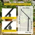 thumbnail image 3 of BENTISM 2 Step Handrail Iron Railings for Outdoor Steps 40 MM Pipe Iron Handrail Stair Railings for Steps Black Iron Railings for Steps Wrought Iron Handrail Step Railing Handrails, 3 of 9