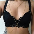 thumbnail image 4 of Circle Chain Bra Body Chain Clothing Chain, Metal Brass Bar Pendant, Body Chain, 4 of 6