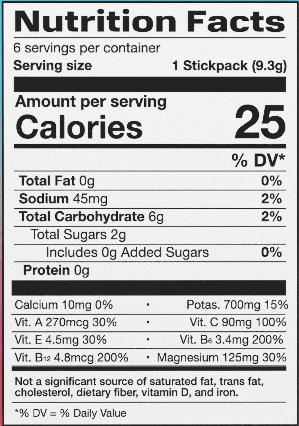 Prime Hydration Sticks, Cherry Freeze, 6 Count, Electrolytes, Zero Sugar