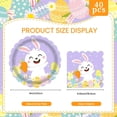thumbnail image 5 of Spring Wildflower Paper Plates and Napkins 40 Pcs Party Supplies Floral 9inch Plates Disposable Tableware Decorations for Baby Shower Birthday Picnic Wedding Tea Party, Serve 20, 5 of 10