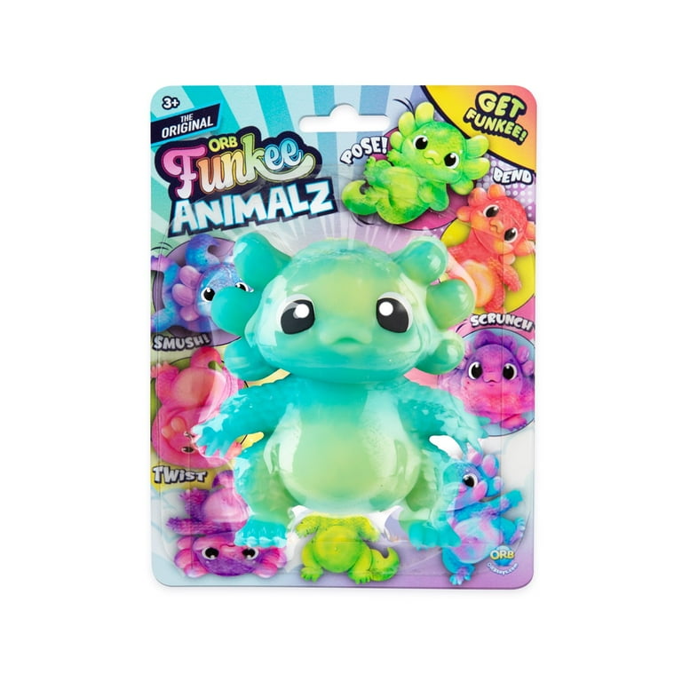 advertisingtoy。アメトイ。 ORB Funkee Animalz MEGA Axolotl 3 Pack Soft Squishy Stretchy
