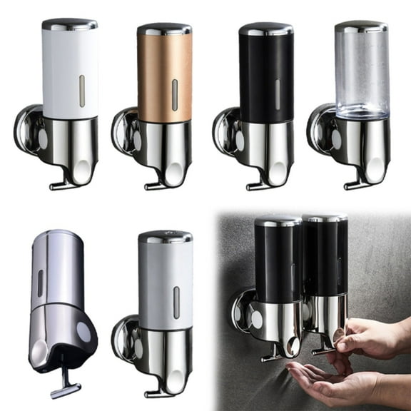 Push Soap Dispenser*1 Wall Mounted Bathroom Shower Pump Dispenser and Organizer Holds Shampoo Soap Conditioner Shower Gel for Bathroom Kitchen Hotel Bathroom Products