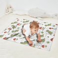 thumbnail image 2 of White Cartoon Dinosaurs Mushrooms Pattern Blanket,Comfortable Soft Flannel Throw Blanket,All Season,Warm Lightweight Blankets for Sofa Bed Couch Living Room Chair,30"x40", 2 of 4