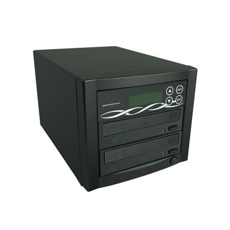 Spartan Edge 1 to 1 Target Single DVD/CD Disc Copy Tower Duplicator with 24x Writer Burner (Standalone Video & Audio Back-Up Duplication System)