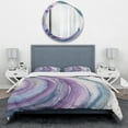 thumbnail image 2 of Designart 'Watercolor Geode I' Geometric Duvet Cover Set, 2 of 4
