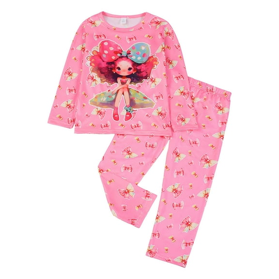NIEWTR Toddler Baby Boy Girls Autumn Winter Letter Print Crew Neck Long Sleeve T-Shirts Elastic Waist Pants 2Pcs Fall Winter Outfits Children's Gift,7-8 Years