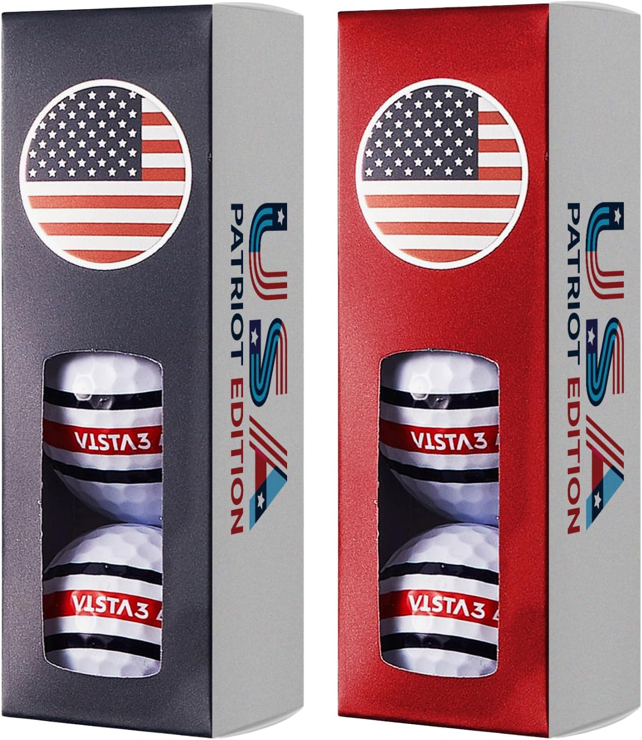 Volvik Vista3 360° USA Patriot Edition Golf Balls (One Dozen)