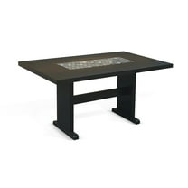 Sunny Designs Geovanni Dining Table with Tile in Black Color
