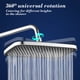 thumbnail image 5 of Cabezal de Ducha de Alta Presión de Gran Tamaño | Panel de 14 Pulgadas con Potente Salida de Agua | Boquilla Universal Ajustable | Material Abs En Gris o Plateado, 5 of 6