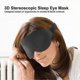 thumbnail image 2 of 1 Set Sleep Eye Cover Set with Adjustable Straps 3D Contoured Sleep Cover Eyeshade Cover for Home Travel, 2 of 4