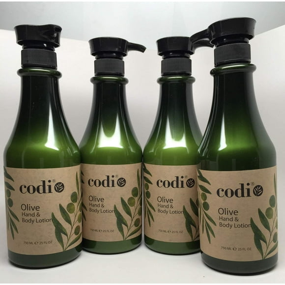 codi Olive Lotion pour les Mains et le Corps 25 fl oz 750ml 4 pc