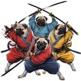 thumbnail image 3 of CafePress - Pugs Ninja T Shirt - Cotton Baseball Jersey, 3/4 Raglan Sleeve Shirt, 3 of 4