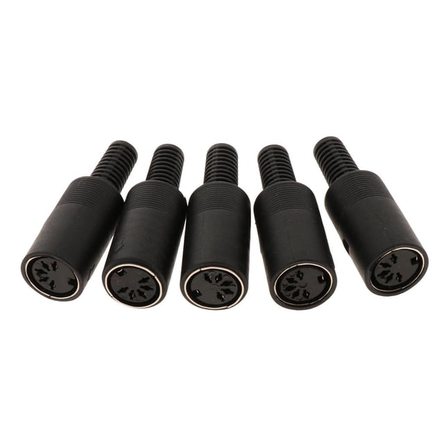 Conector de sonido perfecl 5 Piezas Niquelados con Terminales de Soldadura 5 Pin