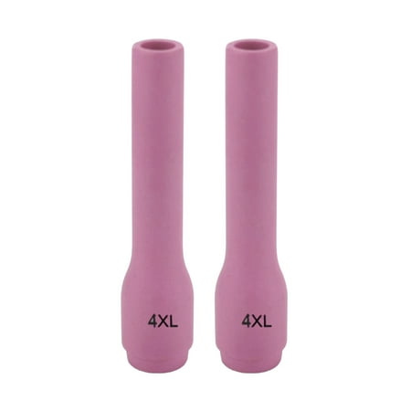 

X-Long Alumina Nozzle Cups for TIG Welding Torches Series 9/20/25 with Standard Set-Up and 17/18/26 with Stubby Set-Up - Model: 796F75 - #4 (1/4 ) - (2 PACK)