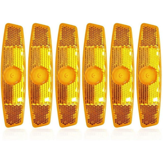Bike Reflector Bicycle Spoke Reflector Bicycle Wheel Reflective Spokes Orange Highly Reflective Bike