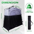 thumbnail image 2 of Oversized Instant Pop-Up Privacy Tent for Camping, Outdoor Showers, and Toilets (2 Room), 2 of 7
