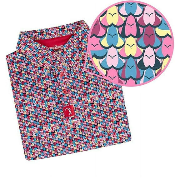 Bogey Bros Golf Mens Shagadelic Polo Small Shagadelic Small