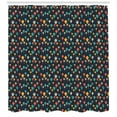 thumbnail image 3 of Ambesonne Kites Shower Curtain, Colorful Flying Kites Grunge, 69"Wx84"L, Multicolor, 3 of 3