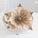 thumbnail image 3 of Glitter Artificial Christmas Flower 24cm Red Green Gold Xmas Tree Decors High Quality Velvet Cloth Fake Large Flower Head 1PCs, 3 of 5