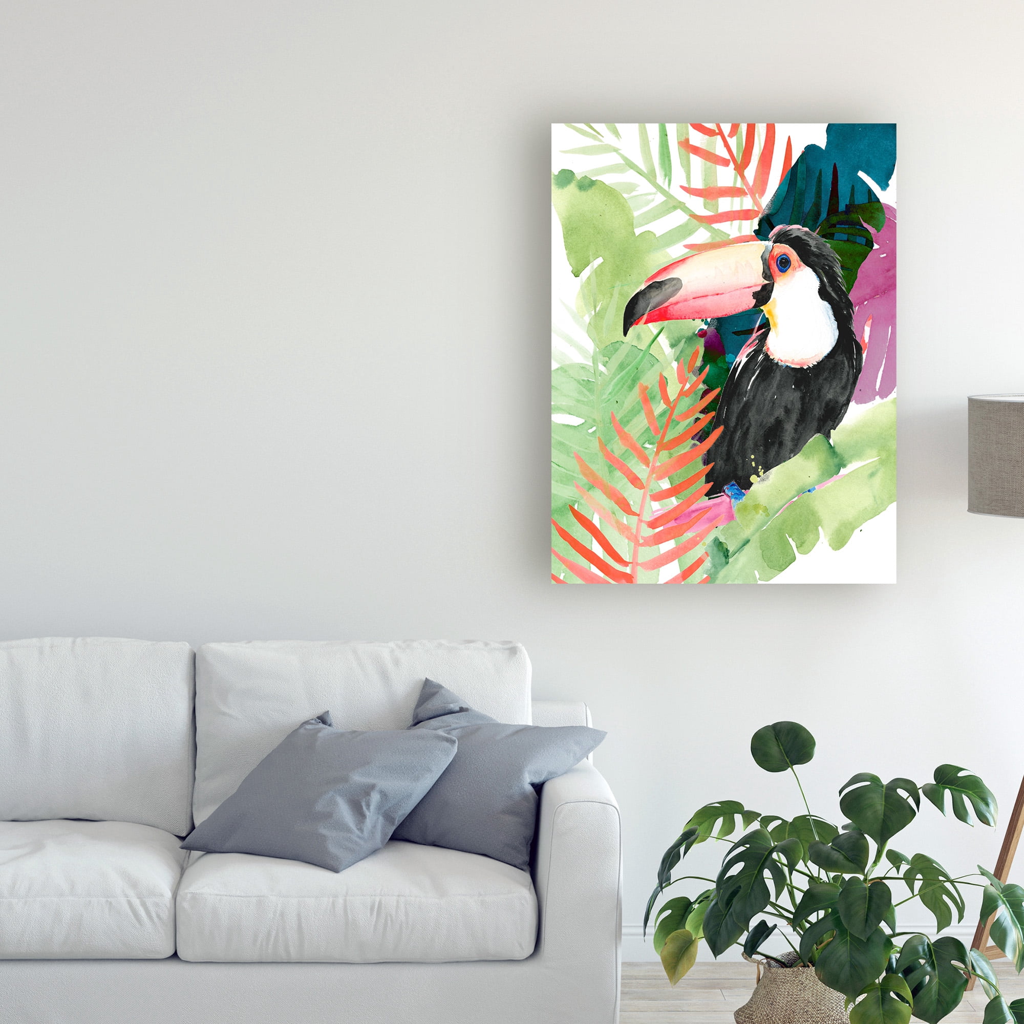 Trademark Fine Art 'Toucan Palms I' Canvas Art by Jennifer Paxton Parker