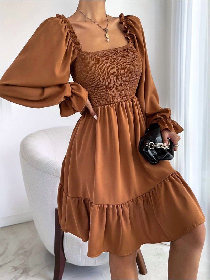 red lace short dress long sleeve Stretch Lace Scallop Mini Dress – Naked Wardrobe