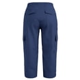 thumbnail image 5 of YanHoo Womens Cargo Capris Elastic Waisted Drawstring Workout Capri Pants Outdoor Hiking Cropped Trousers with Pockets, 5 of 7