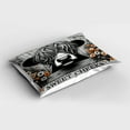 thumbnail image 2 of Ambesonne Rustic Pillow Sham, Vintage Farmhouse Cow Cheeks, 26" X 20", Grey Black and Orange, 2 of 2