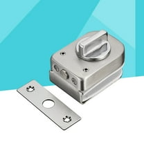 GOOHOCHY Bathroom Shop Sliding Door Double Door Double Safety Lock(Silver)